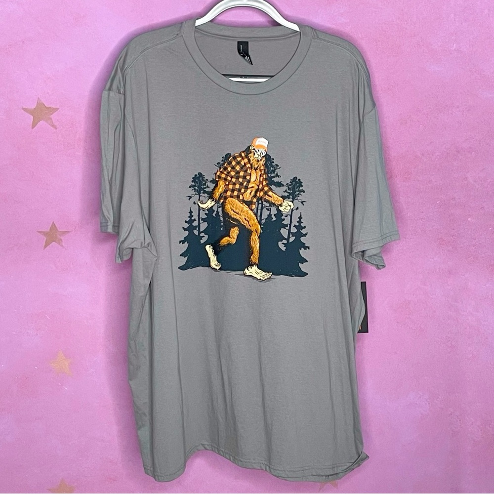 Stihl Sasquatch Mens XXXXL Gray Graphic T-Shirt Short Sleeve 4X NEW